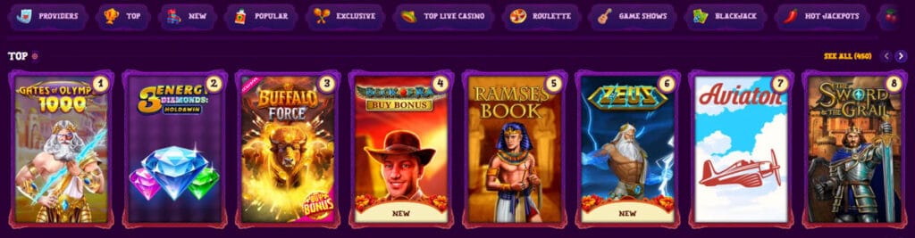 Duospin Games and Providers
