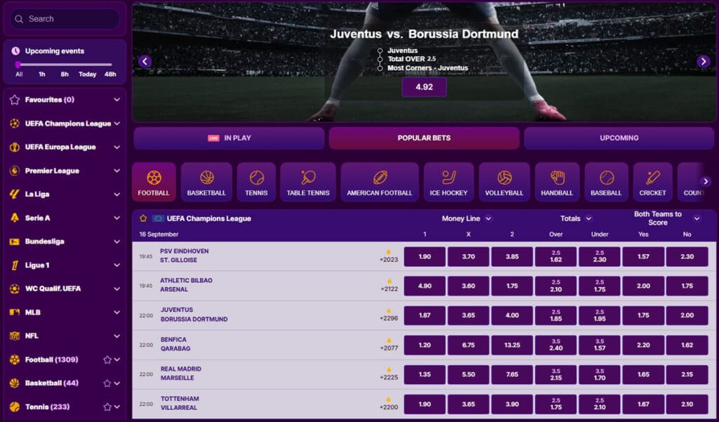 Sports Betting at Duospin